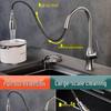 TLXT Brass Pull-Out Kitchen Faucet