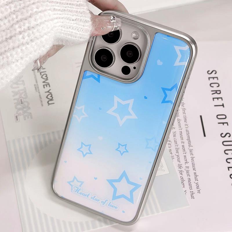 

Zhitai Silver Edge Drip Glue iPhone Case for iPhone 13P/14 ProMax/15/16 iPhone 14 Plus