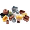 MOC Bricks Toys Accessories Parts City Figure Container Building Blocks Crate Food Barrel Box Treasure Chest 4738 30150 Friends