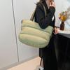 Large-capacity Cotton Clothes Cross-body Bag Women's New All-matching Cloud Down Single-shoulder Commuting Tote