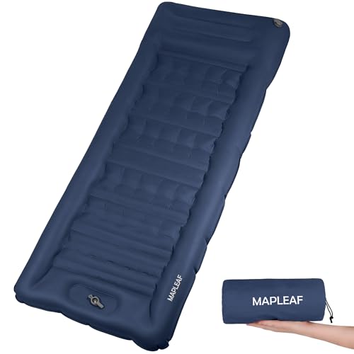 

Mapleaf Air Mattress, 12cm Thick, Foot-Operated, with Pillow and Built-in Foot Pump, Perfect for Car Camping, Disaster Preparedness, Cherry Blossom Vi