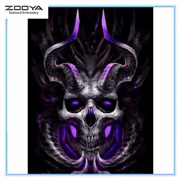 

ZOOYA DIY 5D Полный квадратный горный хрусталь Зомби Демон Алмазная вышивка Картина Вышивка крестом Домашний декор