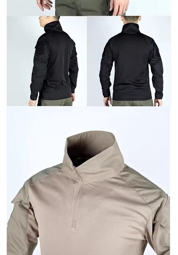 Neuer Stil Herren Tarnung Schnelltrocknendes Langarm Trainingsshirt, Modische Outdoor Bekleidung.