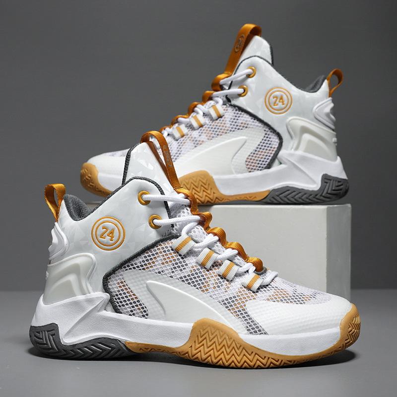 Mesh Medium and Large Children's Non-slip Sneakers Children's Spring and Summer Boys' Running Sneakers 2025 Basketball Shoes Training Breathable