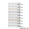 European and American 11 Pairs of Stud Earrings Combination Women's Ins Style Niche Simple Imitation Pearl Rhinestone Earrings Set