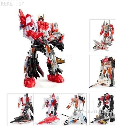 HZX Cool G1 Superion Robot Aircraft IDW 5in1 Devastator Bruticus Action Figure Toys Combiner Transformation Deformation Present