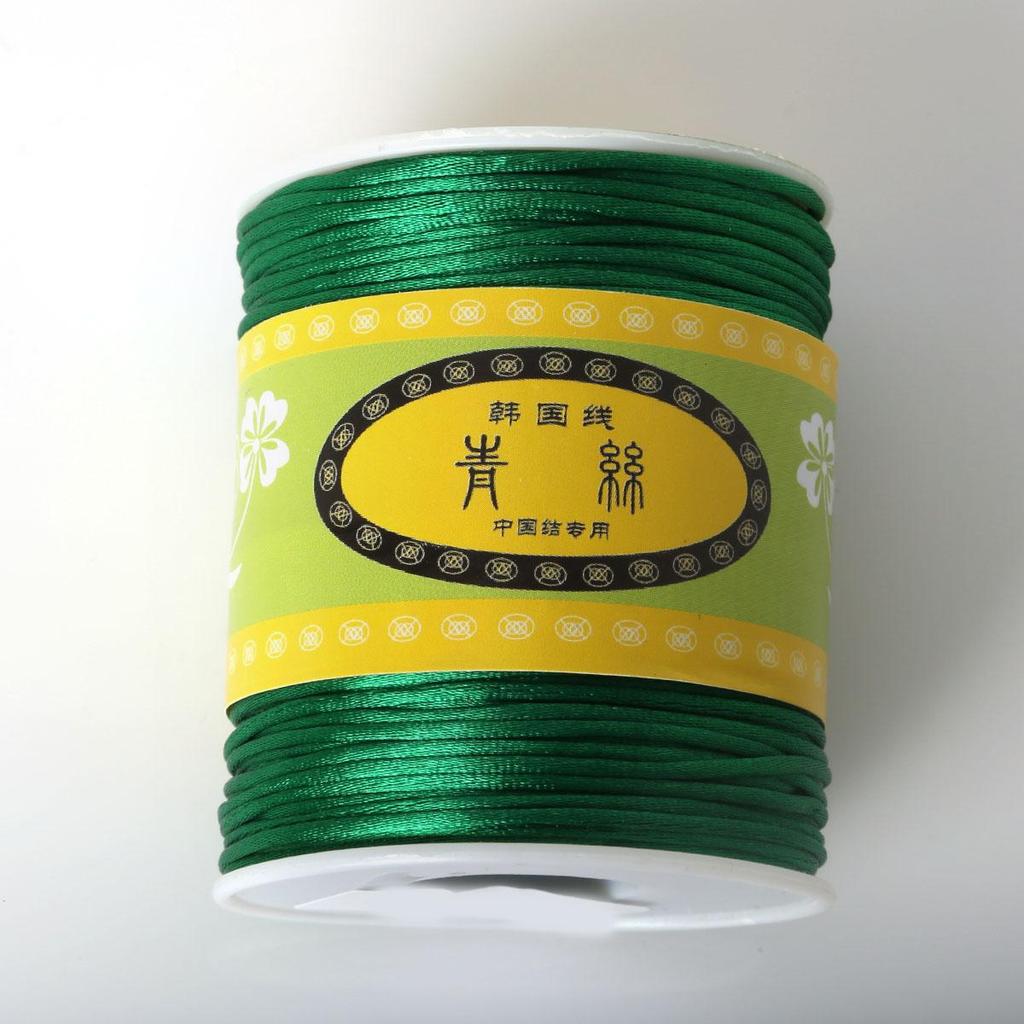 70Meter Korean Silk Cord Thread Knot China Bow Beading Bracelet Braided DIY Jewelry