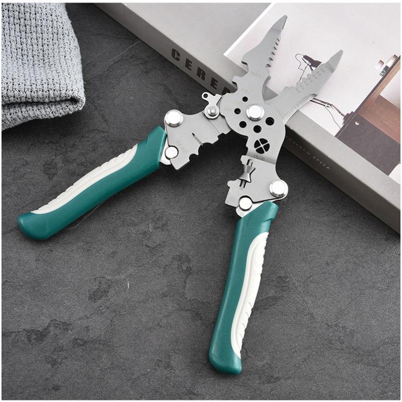 Foldable Wire Stripper Pulley Design Multi-function Electrician Wire Splitter Wire Winding Pliers Crimping Pliers Hand Tool