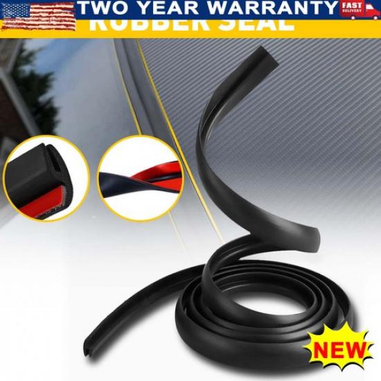 10FT Rubber Strip Seal Weather Window Door Hood Lock Edge Trunk Trim Car For SUV