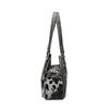 Women Y2K Leopard Print Faux Leather Shoulder Bag, Gothic Chain Butterfly Crossbody Handbag, Large Capacity Multi Pocket Punk Style Daily Travel Tote