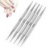 5-Piece Clay Art Embossing and Scoring Tool Set with Stainless Steel Round Heads for DIY Sculpture and Quilling
