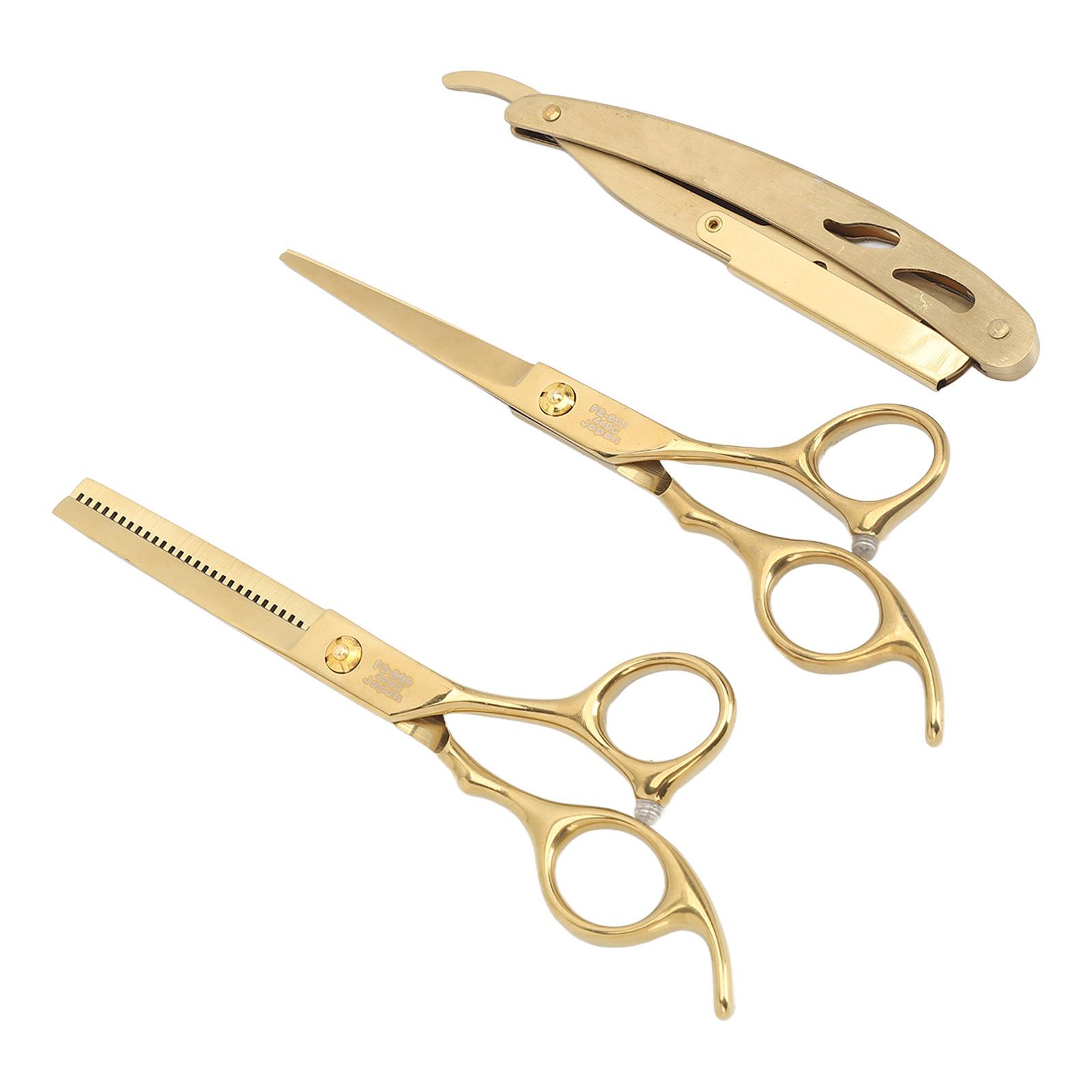 

Набор филировочных ножниц для стрижки волос из нержавеющей стали, стильные парикмахерские инструменты с руководством