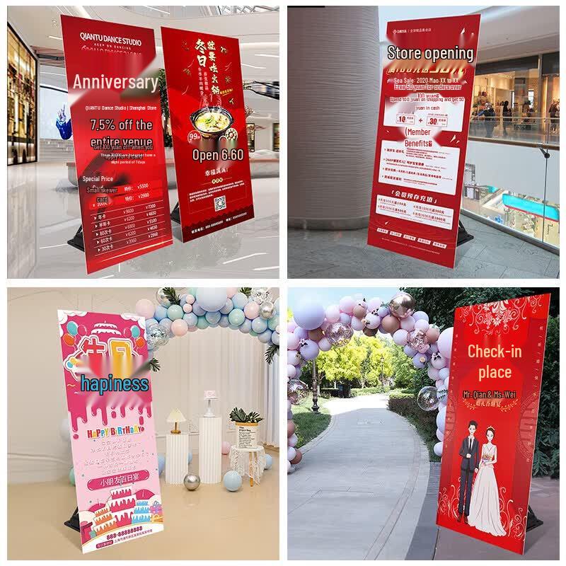 Jixiong Outdoor Adjustable Display Stand with Water-Filled Base