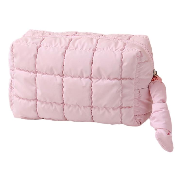 Puffer Makeup Bag Quilted Cosmetic Pouch for Women Large Travel Toiletry Organizer Suitable for Various Occasion