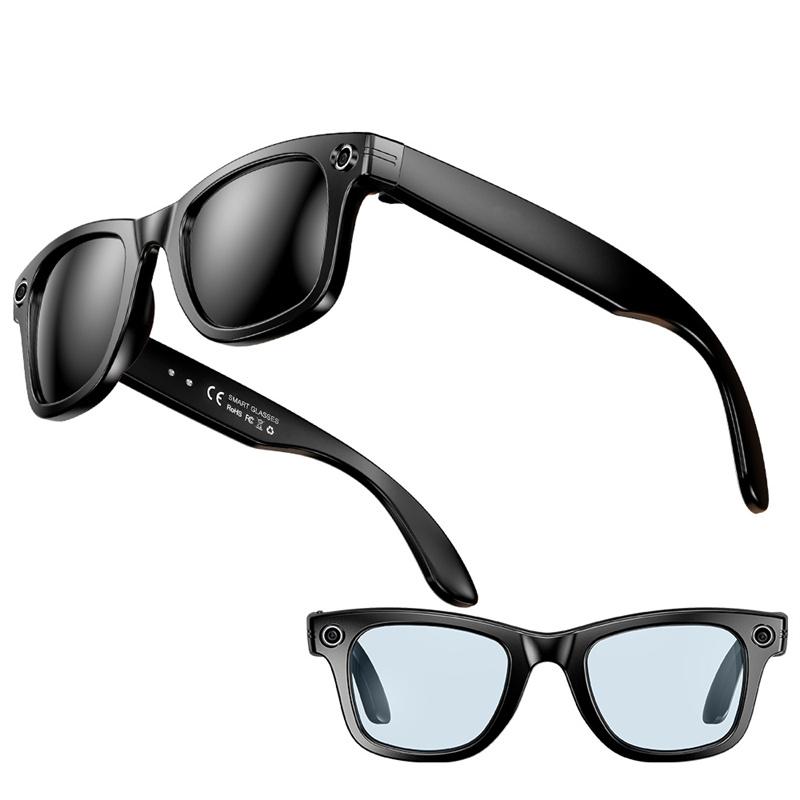 W610 Smart Glasses with Camera 8 Million Pixels Wi-Fi Touch Control Dual-microphone Noise Reduction AI Translation Sunglasses
