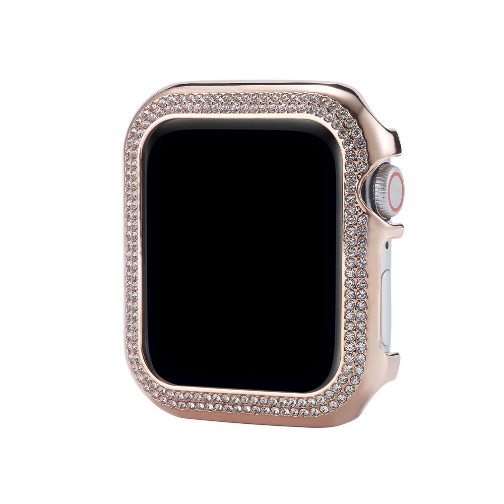 Metal Bumper Diamond Case for Apple Watch Protective Cover 40MM 44MM Frame for iWatch 4 5 6 SE 7 8 9 41MM 45MM Watch Cover