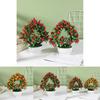 Fake Potted Plant 42 Heartshaped Fruit Bonsai Artificial Flower For Home Decor