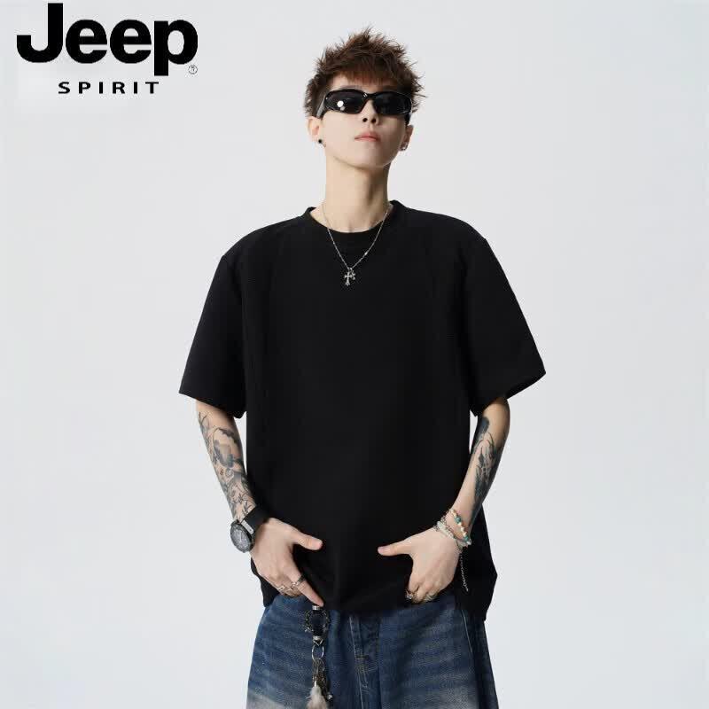 

JEEP SPIRIT Men s Regular Fit Round Neck Short Sleeve T-Shirt M