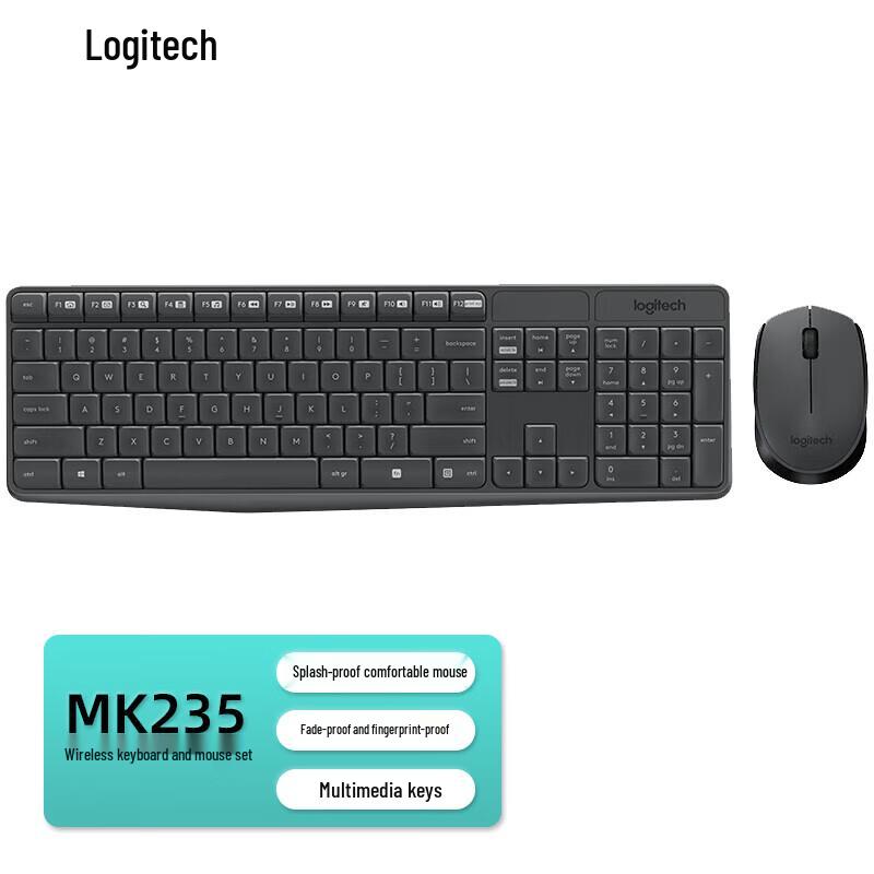 

Logitech MK235 Wireless Keyboard and Mouse Combo