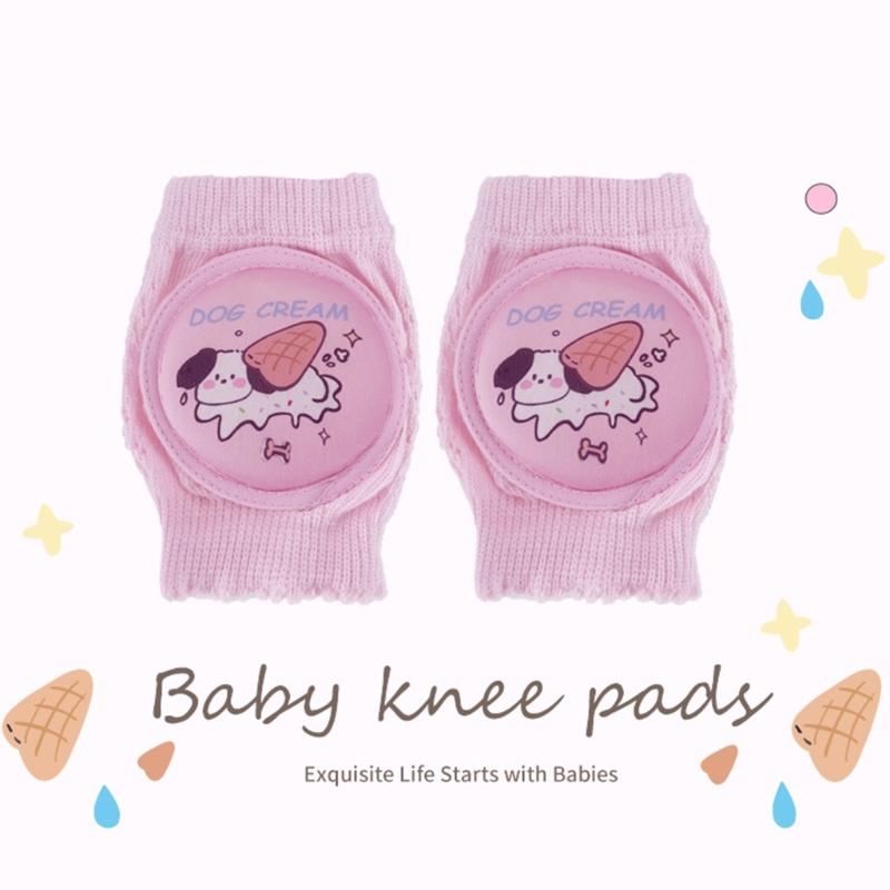 CartoonKleinkind Baby Knieschoner Elastische Krabbel Ellbogenpolster Kleinkinder Knieschützer Atmungsaktives Sicherheits-Kniepolster