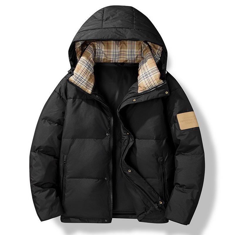 25th Anniversary Unisex Hooded Down Jacket - Winter Casual Style
