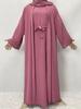 Women's Solid Color Muslim Robe: Multi-Color, Plus Size, Autumn Collection