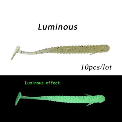 10 adet yumuşak balıkçılık cazibesi silikon yem 7.5CM 2g Swimbait bas cazibesi yapay yem olta takımı