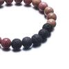 Unisex Natural Stone Beads Bracelet Natural Lava Stone Bracelet Jewelry