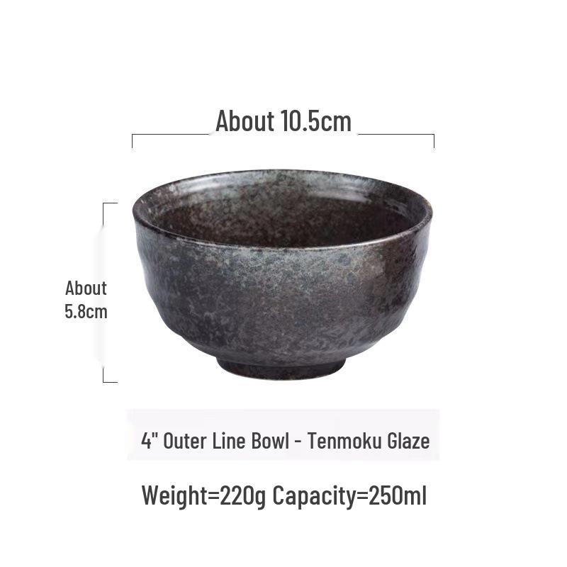 Japanese Ceramic Rice & Salad Bowl – Small, Versatile Soup & Breakfast Bowl for Home or Restaurant Use