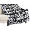 Jirou Manga Panel Collage Throw Blanket Thin Thins Flannels Loose Blankets Ands Valentine Gift Ideas Blankets