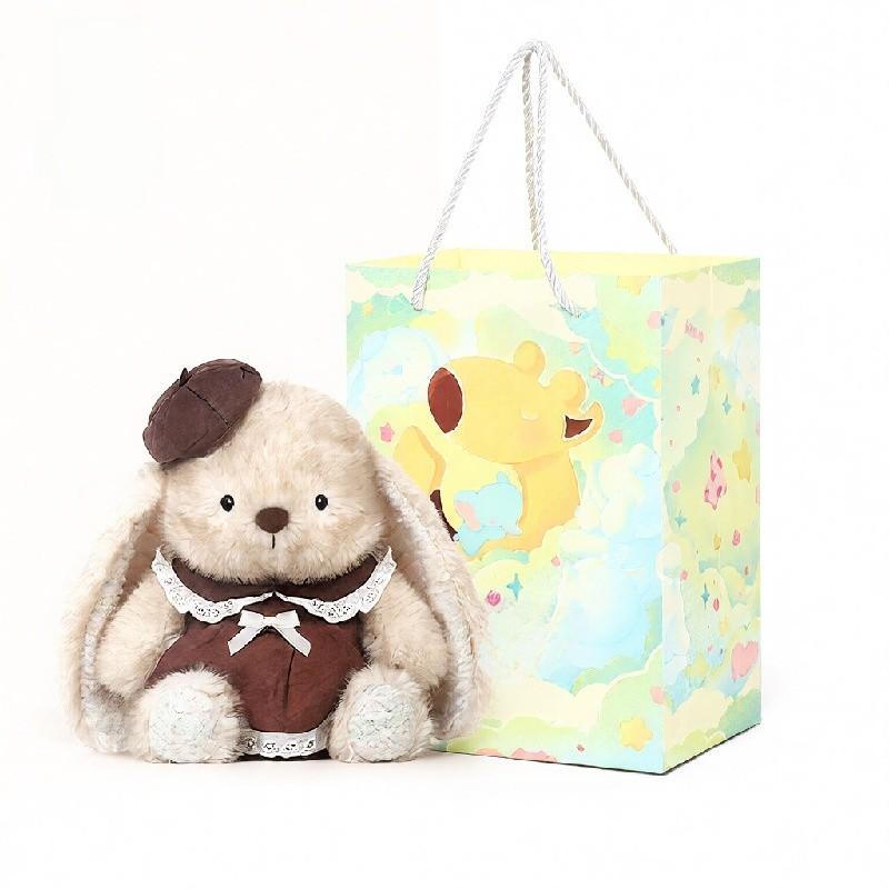 Rabbit Plush Toy With Long Pile Fur For Kids Sleep Companion And Giftgiving