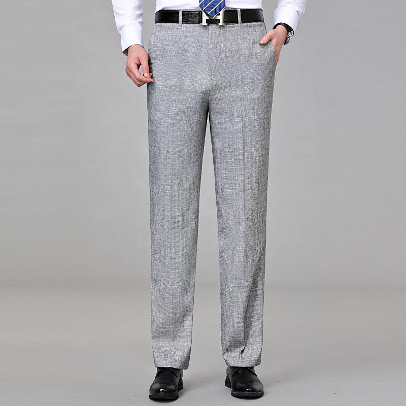 Men's Summer Formal Suit Trousers: Lightweight, High-Grade Casual Business Pants