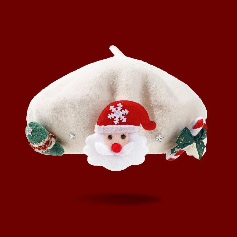 Women S Wool Beret Christmas Festival Warm Hat