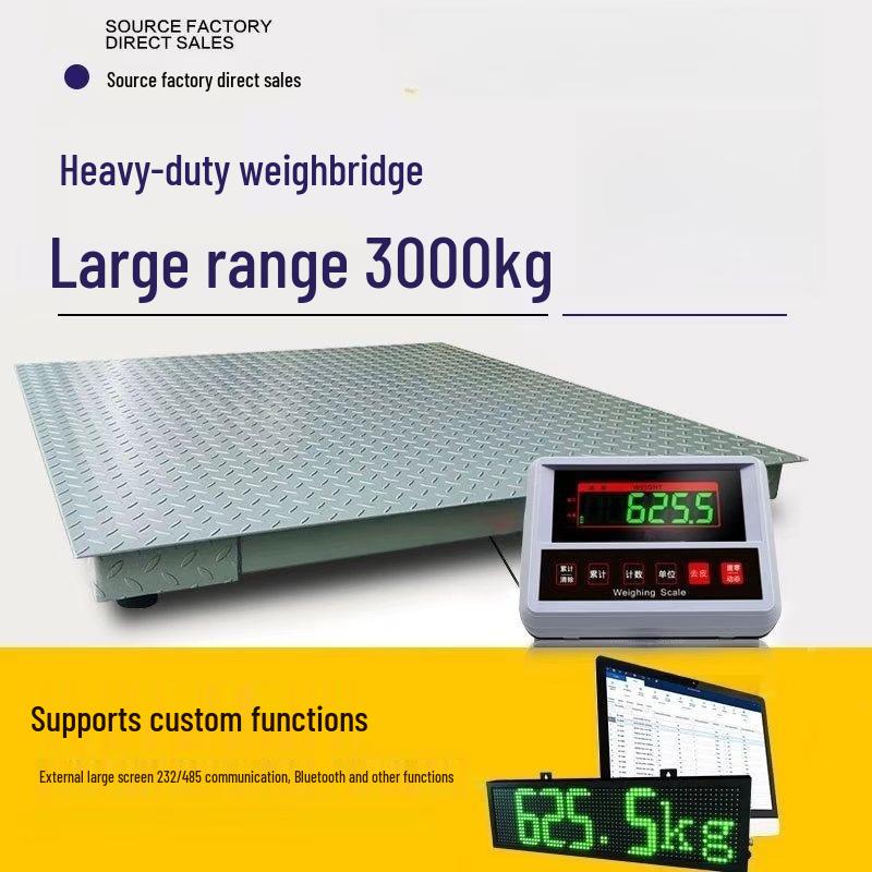 Industrial Electronic Floor Scale with Fence