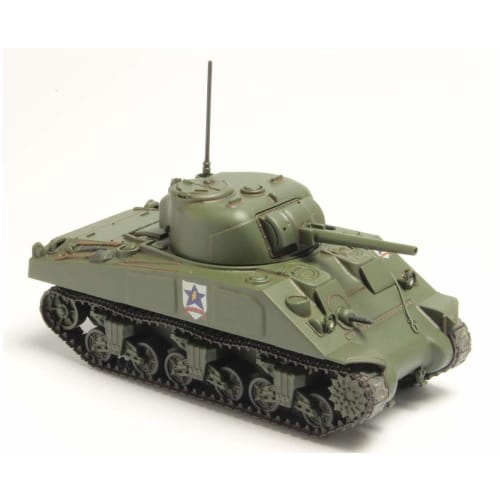 PLATZ Girls & Panzer the Movie Easy Model Tankery Series M4 Sherman 75mm Gun Model (Saunders University High School) 1/56 Scale Plastic Model GP56-3