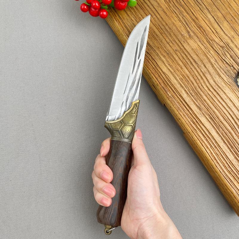Stainless Steel Boning Knife Forged Full Tang Kitchen Chef Knives Meat Cleaver Butcher Knife Fish Knife with Wood Handle Tools