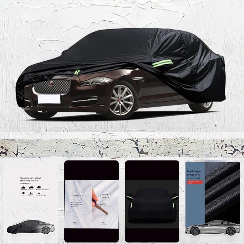 Funda de Coche Personalizada Para Jaguar XJ Exterior Protector Solar Anti-UV Resistente a la Lluvia y la Niebla Cubierta Antipolvo Coche Exterior Cobertura Completa