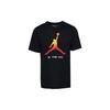 Jordan T Shirts Men's Black Crew Neck Moderate Straight Fit CW0852-010