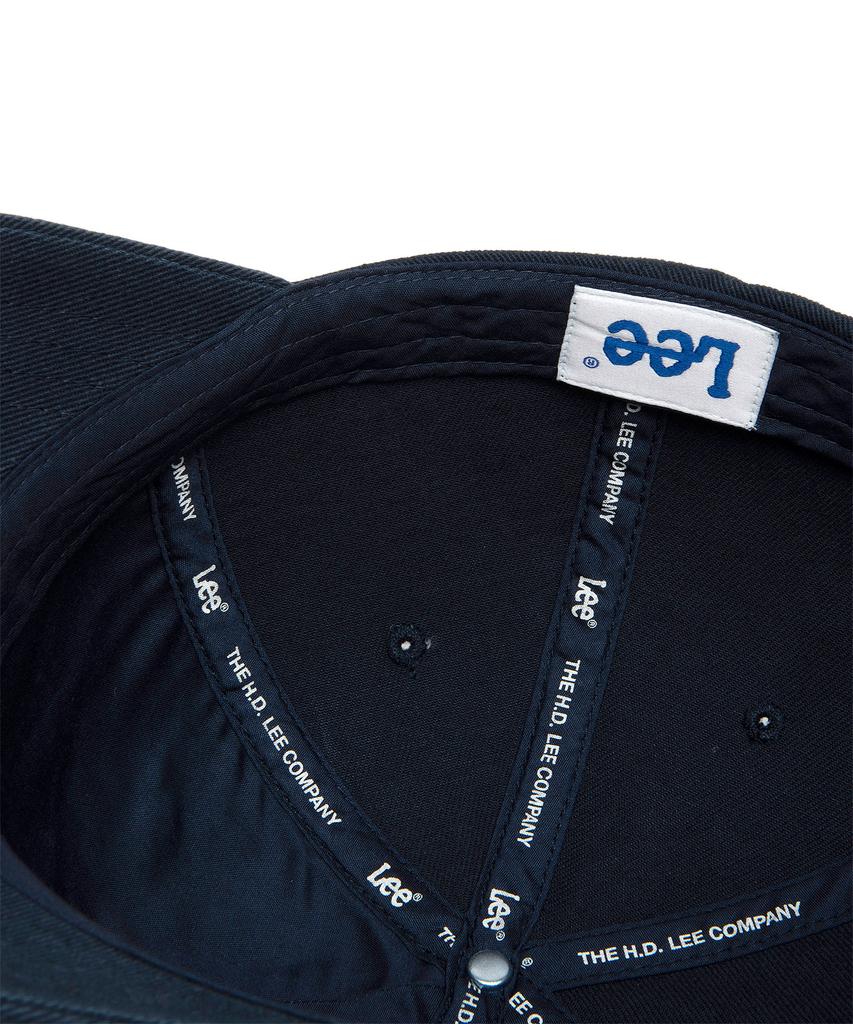 LEE Applique Big Logo Cotton Ball Cap Navy