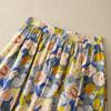 Oil Painting Half Skirt Female Summer Long Floral Skirt Summer Loose Skirt