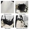 Luxusní dámská crossbody taška s velkou kapacitou, pár, taška přes rameno, nová ležérní nylonová taška, luxusní kabelka se šňůrkou.