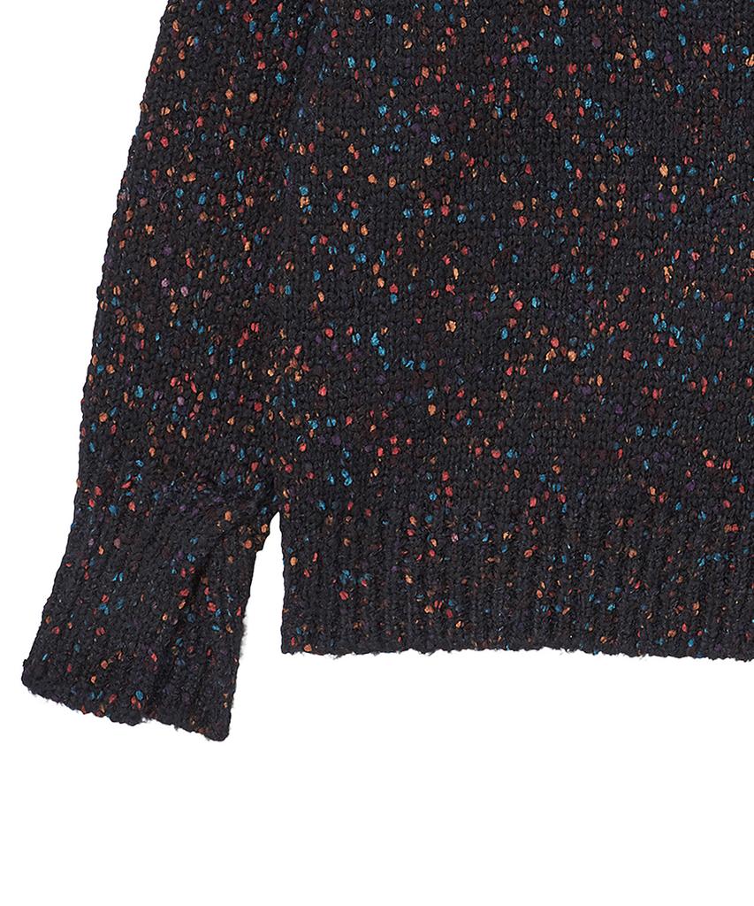 BEYOND CLOSET [Collection Line] Dust Pop Vintage Knit Navy