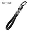 New PD240W Fast Charging Leather Lanyard Keychain Data Cable Charging Suitable Android Phone Ca N0W9