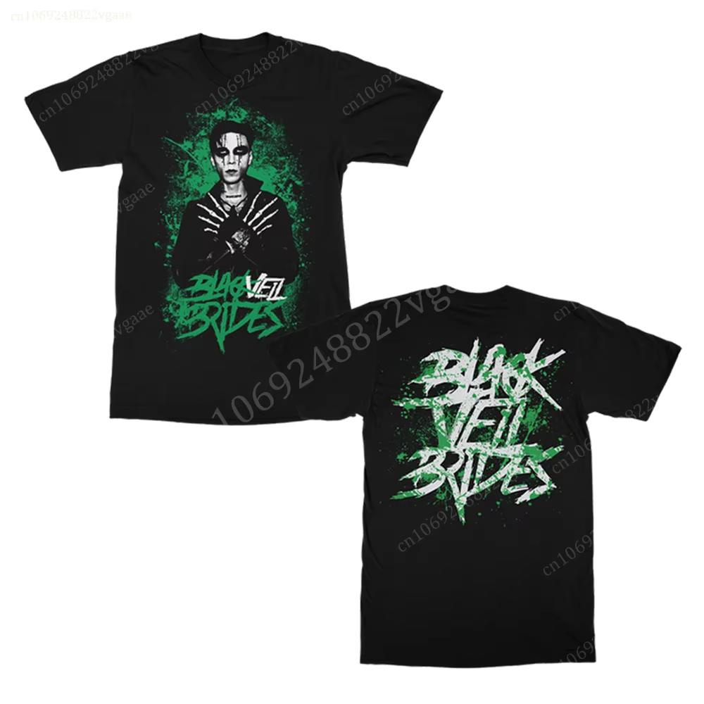 

Летняя черная футболка Veil Brides для мужчин, хлопковая женская винтажная футболка с коротким рукавом для детей, большие топы S