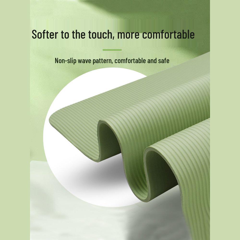Non-Slip Thick Yoga Mat for Beginners - Indoor Fitness & Exercise Aid