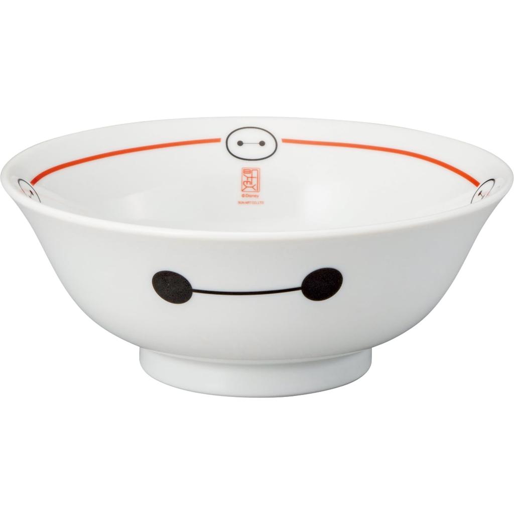 Disney Hero Ramen Rice 18 x 18 cm 810 ml Item san4518 "Big 6" Bowl, Bowl, Tableware, Approx. Diameter, Approx. Capacity, White, Number