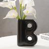 Creative Letter B Shape Resin Vase Minimalist Plant Pots Table Decoration Flower Arrangement Floral Vase Room Aesthetic Decor
