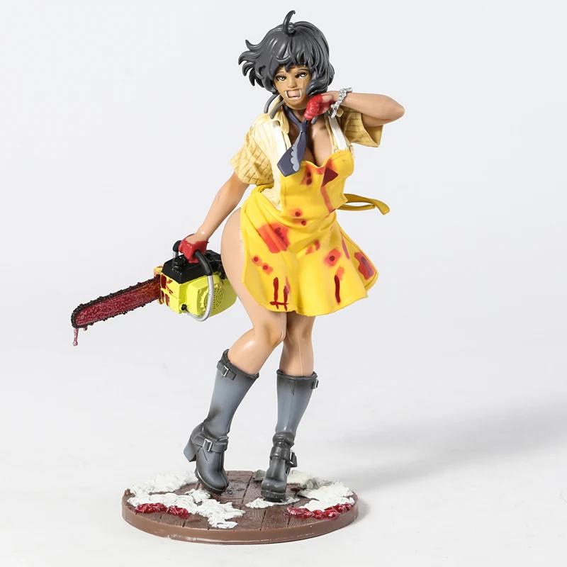SKREKK Bishoujo Statue Djevler Offer 1974 Leatherface Anime PVC Actionfigur Leke