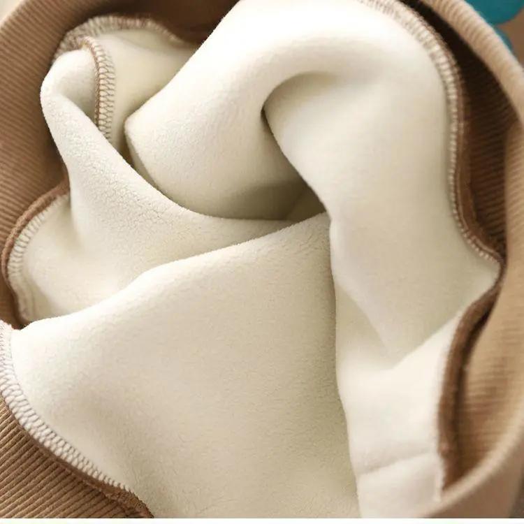 Sweatshirt Autumn Boys And Hooded Winter Clothes With Plush Insulation Loose Winter Clothes Childrens Thick Top