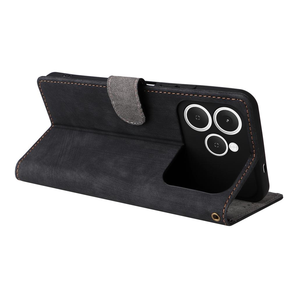 Для TECNO Spark 40 4G Чохол Гаманець Блокування RFID Шкіряний Чохол для Телефону Підставка з Ремінцем